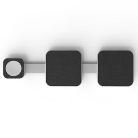 Pengisi Daya Nirkabel Magnetik 3-in-1 Portabel Lipat Desktop 15W Pengisian Cepat OEM Kustom untuk Ponsel, Jam Tangan, Earphone