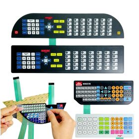 Teclado de Membrana Flexible FPC Personalizado, Superposición de Teclado de Membrana Numérico Digital Industrial para Equipos Electrónicos OEM ODM