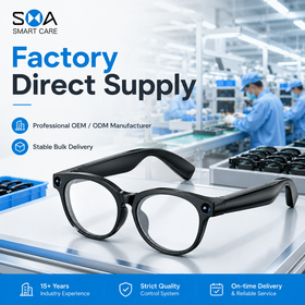 Mode AI Smart Lunettes avec 13MP Caméra Bluetooth Appelant Enregistrement Vocal pour Voyage Bureau et Vie Quotidienne