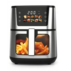 ANBOLIFE 8L Digital Air Fryer mit Sichtfenster, OEM ODM CE CB, gesunde Fritteuse mit Touchscreen und voreingestellten Lebensmittelbildern für den Heimgebrauch