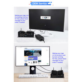 Mini PC EGLOBAL Baru I5-10210U dengan 6*Port DB9 COM/USB, Dual LAN, Mendukung Win11/Linux, Komputer Industri Hemat Daya SSD+HDD