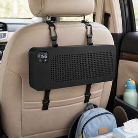 Purificateur d'air portable pour voiture, filtre à air HEPA avec 3 vitesses de ventilateur, fonctionnement silencieux et réduction des odeurs sans ozone