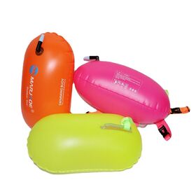Inflatable PVC Swimming Pull, Triathlon Floating Dry Bag, Open Water Pull Swimming Buoy