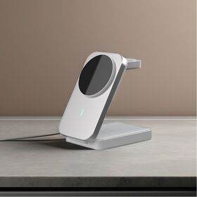 Produsen Pengisi Daya Nirkabel Magnetik Lipat 3 in 1 15W Portabel untuk Desktop, Jam Tangan, Earbud, dan Ponsel