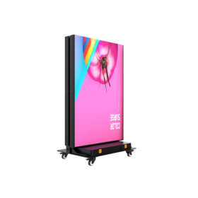 Die-cast Aluminum P2.5 Full Color Poster Screen Foldable WiFi Wireless Control Indoor Digital Advertising Display For Shopping
