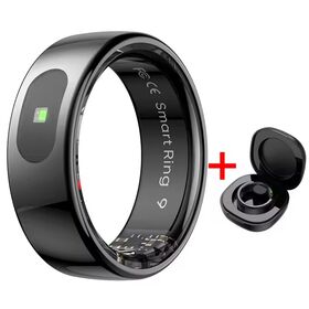 Smart Ring With Charging Case Waterproof Sport Fitness Tracker