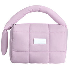 Puff Handheld Storage Bag Candy Colored for Makeup Storage Medium Capacity Luxury Feeling Waterproof Zipper PU Cosmetic Bag