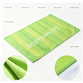Multi-Sport Daily Use: Versatile as gym sweat towel, yoga mat liner, pool & hot spring towel, travel portable towel, thin foldable