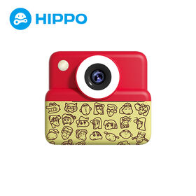 Kamera Cetak Instan Anak dengan Lampu Cincin LED, Perekaman HD 1080P, Lensa Ganda dengan Lampu Kilat, Warna Macaron