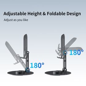 Handy halter, 360 Grad drehbar, stabil und kein Wackeln, kompakt und tragbar, einfach justieren Höhe und faltbares Design