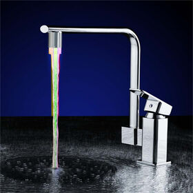 Weißer LED-Wasserhahn mit Farbwechsel für Wasserkraft (keine Batterie erforderlich)