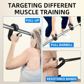Pegangan Fitness Tipe Kait ODM - Pegangan Pull-up Multifungsi - Pull-up - Deadlift - Rowing - Peralatan Latihan Kekuatan Punggung