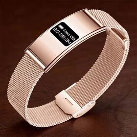 Nx Wear B8 2.8mm Ultradünnes Smart Armband, Dünnste Smartwatch mit gebogenem Design aus Zinklegierung und Epoxidharz, Anruferinnerung, CE, RoHS