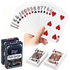 Individuell gestaltbare, umweltfreundliche, wasserdichte Pokerkarten, langlebige PVC-Konstruktion für Familienfeiern und Unterhaltung, glatte Oberfläche