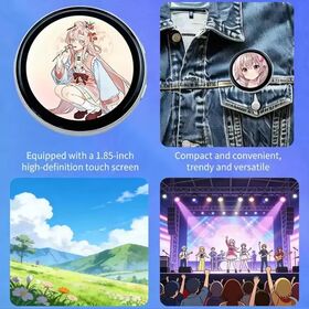 Gift Beambox HD IPS 600mAh Touchscreen AI Dynamic Electronic Badge 360x360 Resolution 8-16h Battery Life-Nikko Kawaii Smart Tech