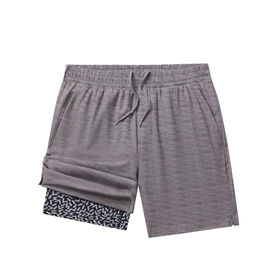Short 2-en-1 personnalisé pour homme, respirant, à séchage rapide, parfait pour la course, la salle de sport et l'entraînement sportif