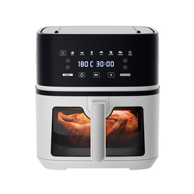 ANBOLIFE 2026 Heiß PFAS-frei 2-in-1 Grill und Heißluftfritteuse mit großem Sichtfenster Intelligenter Digitaler Touchscreen Heißluftfritteuse OEM ODM