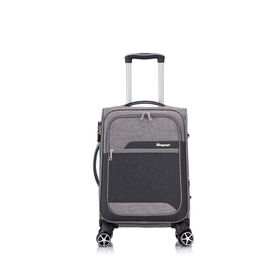 Expandable EVA Polyester Luggage Set 20/24/28 Inch, Unisex Soft Fabric Spinner Trolley Suitcase, Direct Factory Supply