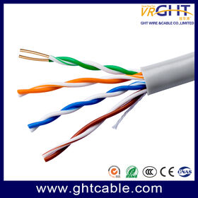 OEM Cat5e UTP CCA Network Cable 4 Pair PVC Jacket Indoor Structured Cabling Cable