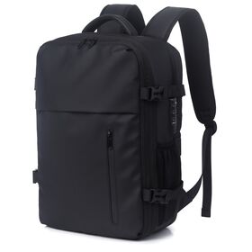 Ransel Bisnis Travel Tahan Air Poliester dengan Pompa Udara Bawaan, Kapasitas Besar Tahan Lama, Tahan Guncangan