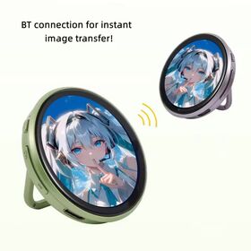 Lencana Elektronik Dinamis Magnetik Paduan Seng, 1.8" HD IPS 283PPI, 730mAh, Layar Sentuh, Dukungan AI, 350cd/m², 8-16 jam