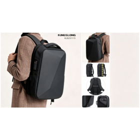 Ransel Laptop Cangkang Keras EVA Tahan Lama, 17,3 Inci, Perjalanan Bisnis, Ramah Lingkungan, Tahan Air, Kapasitas Besar