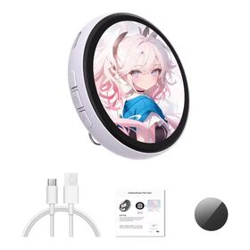 1.85 Inch AI Tech Smart Video Electronic Badge for ACG Anime Events AI Ebadge Wearable IPS Display Electronic Gadgets