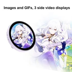 Smart Digital Video E-badge with Dynamic Anime Display Customizable Touch Screen Easy Clip Design Redefine Your Electronic Badge