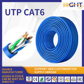 OEM Cat6 UTP CCA BC Network Cable PVC Jacket Indoor Ethernet Cable for Data Transmission
