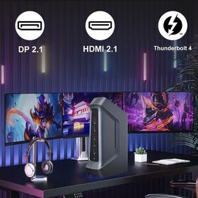 Neuer Intel Core Ultra 7 165H Mini-PC 5.0GHz 16-Kern Desktop DDR5 96GB NVME 2.5G LAN Gaming Office Workstation