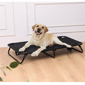 foldable elevated heavy duty cooling outdoor pet summer sleeping bed