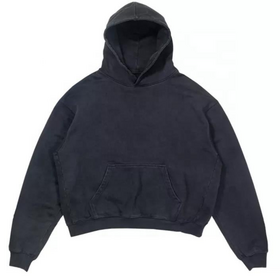 Sweats à Capuche Tendance 600 Gsm Homme, Sweats à Capuche Épais Vieillis en Gros, Sweat Oversize Délavé Vintage Uni