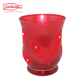Grosir Toples Kaca Kosong Harderson 10 oz dengan Flocking