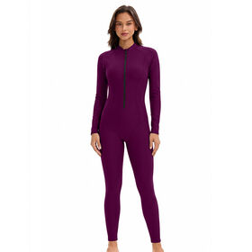 Nouveau solide modeste Burkini pour les femmes, couverture complète à manches longues et longue jambe Surf maillot de bain, Boy Leg Export maillots de bain