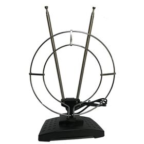 Usine En Gros Antenne De Haute qualité cercle noir FM VHF UHF intérieur tv antenne amplificateur