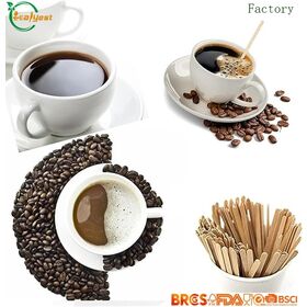 Biodegradable Wood Coffee Stirrer FSC Certified Food Grade Compostable Stirring Sticks for Commercial Use