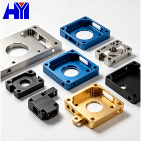 Huayi Multi Material Sheet Metal Stamping Parts Bending Brackets Anodizing Plating Powder Coating Custom Industrial Hardware