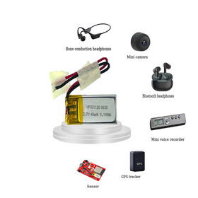 Mini Size 3.7V 40mAh 301120 LiPO Rechargeable Battery For Sensor Bluetooth Headphones Mini Voice Recorder GPS Tracker Mini Camera