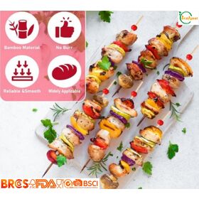Custom Logo Disposable Bamboo Food Picks Eco Friendly Cheap Factory Price