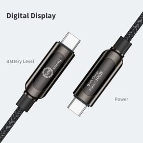 Kabel display DIY, pengisian cepat PD 100W, pola yang dapat dicetak khusus, mendukung pengisian daya dan transfer data ponsel