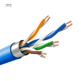 Wholesale Cat5e FTP Copper Clad Aluminum Network Cable Indoor Foil Shield LAN Cable Supplier