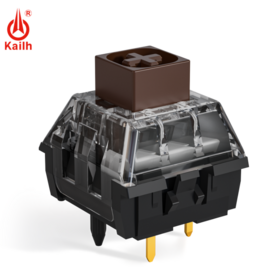 Kailh, fabricante, Interruptor Marrón Táctil BOX V2 Marrón para Teclado, Impermeable y a prueba de polvo, para teclado gaming
