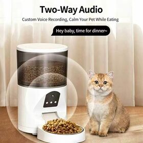 Comedouro Inteligente para Animais de Estimação com Múltiplas Versões, Controle por APP, Câmera de Vídeo HD, Chamada de Voz, Quantidade Cronometrada, Anti-Bloqueio, Comedouro Destacável para Gatos