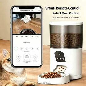 Multi-Version Smart Pet Feeder APP-Steuerung HD-Videokamera Sprachrufanruf Zeitgesteuerte quantitative Anti-Blockier-abnehmbare Futterkrippe für Katzen