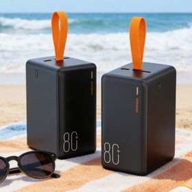 Premium Factory 80000mAh Large Capacity Outdoor Portable Power Bank, PD 22.5W Quick Charge Charger with Lanyard