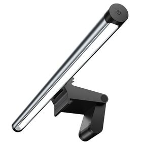Lampu Monitor LED Cerdas Import Aluminium, Lampu Baca Layar Komputer Laptop, Kontrol Sentuh USB, Peredupan, untuk Kantor Rumah
