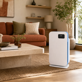 HEPA-Luftreiniger mit Luftqualitätssensor, Automatikmodus, Digitalanzeige und Aktivkohlefilter für Zuhause, Haustiere und Büro