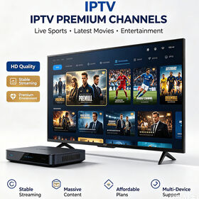 Tous dans une boîte du paquet 4K TV d'IPTV 12 mois d'abonnement global d'IPTV vendent le paquet en gros