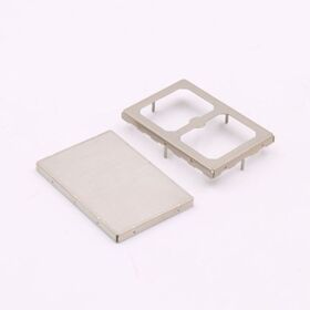 Cubierta de blindaje RF estampada en metal, caja de blindaje RF de material de plata de níquel