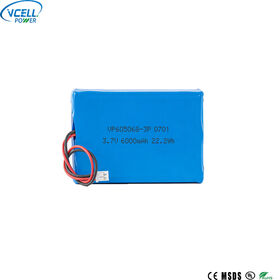 Escáner video elegante del código de barras de los timbres de los altavoces portátiles de Bluetooth 3,7 V 6000mAh 605068-batería recargable de 3P LiPO para los bancos del poder